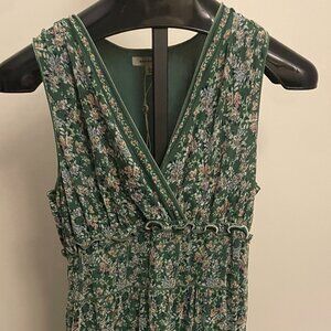 Max Studio Green Floral Dress Large